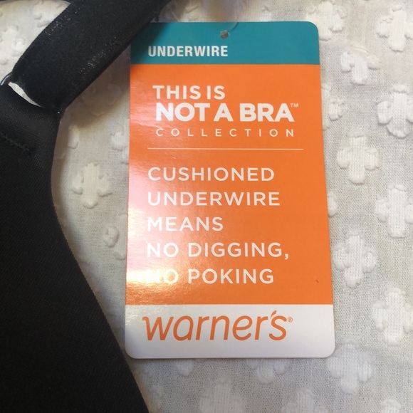 Warners Black This Is Not A Bra Cushioned Underwire Lightly Lined T Shirt Bra - Picture 4 of 8